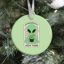 Otherworldly Green Thumb Ornament Perfect And Unique Gifts For Family On Christmas Holiday