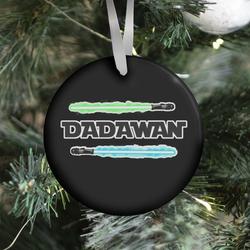 Padawan Dadawan Star Wars Parody Blue/Green Light Sabers Ornament Perfect And Unique Gifts For Family On Christmas