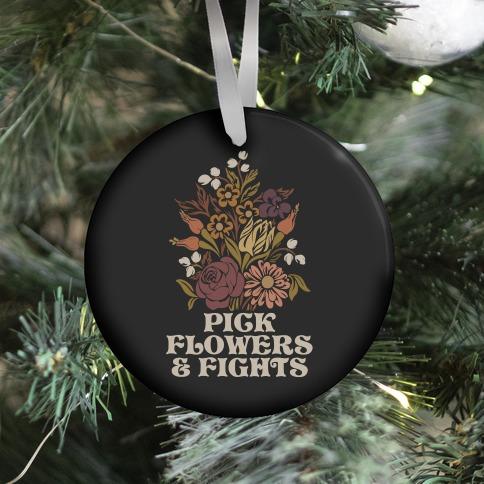 Movie Music Pick Flowers & Fights Ornament Perfect And Unique Gifts For Family On Christmas Holiday