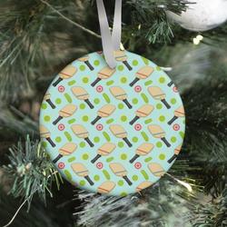 Pickle and Pickleball Gear Pattern Ornament Perfect And Unique Gifts For Family On Christmas