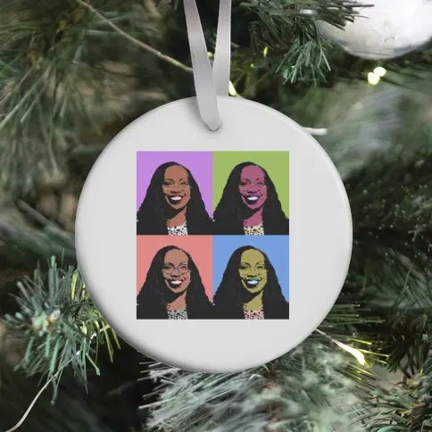 Pop Art Ketanji Brown Jackson Ornament Perfect And Unique Gifts For Family On Christmas Holiday