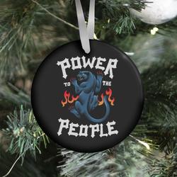 Power to the People Panther Ornament Perfect And Unique Gifts For Family On Christmas Holiday
