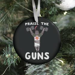 Praise the Guns - Dark Souls Ornament Perfect And Unique Gifts For Family On Christmas Holiday