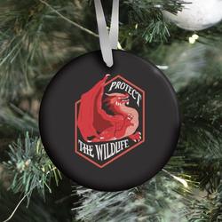 Protect The Wildlife Red Dragon Ornament Perfect And Unique Gifts For Family On Christmas Holiday