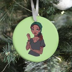 Punk Princess Tiana Parody Ornament Perfect And Unique Gifts For Family On Christmas Holiday