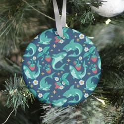 Punk Strawberry Sharks Pattern Ornament Perfect And Unique Gifts For Family On Christmas Holiday