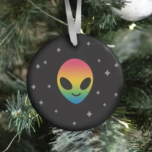 Movie Music Rainbow Alien Ornament Perfect And Unique Gifts For Family On Christmas Holiday