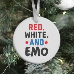 Movie Music Red, White, And Emo Ornament Perfect And Unique Gifts For Family On Christmas Holiday