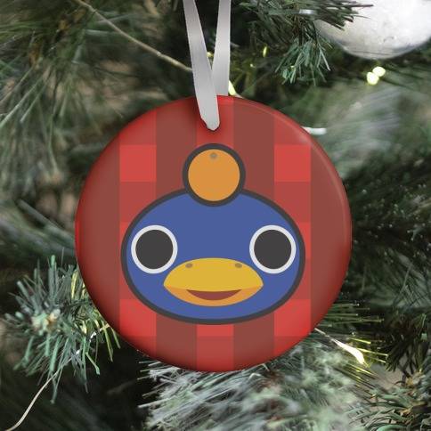 Roald Sitting With An Orange On His Head (Animal Crossing) Ornament Perfect And Unique Gifts For Family On Christmas