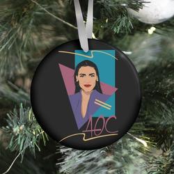 80s Style AOC Alexandria Ocasi-Cortez Parody Ornament Perfect And Unique Gifts For Family On Christmas
