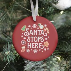 Movie Music Santa Stops Here Ornament Perfect And Unique Gifts For Family On Christmas Holiday
