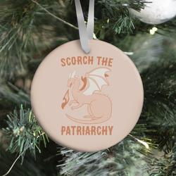 Movie Music Scorch the Patriarchy Ornament Perfect And Unique Gifts For Family On Christmas Holiday