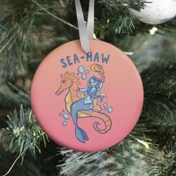 Movie Music Sea-Haw Cowgirl Mermaid Ornament Perfect And Unique Gifts For Family On Christmas Holiday