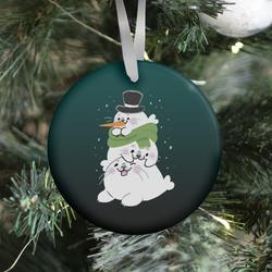 Movie Music Seal Stack Snowman Ornament Perfect And Unique Gifts For Family On Christmas Holiday