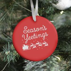Movie Music Season's Yeetings Ornament Perfect And Unique Gifts For Family On Christmas Holiday