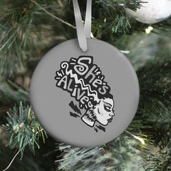 She's Alive Bride of Frankenstein Parody Ornament Perfect And Unique Gifts For Family On Christmas