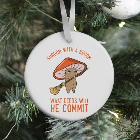 Movie Music Shroom With a Broom Ornament Perfect And Unique Gifts For Family On Christmas Holiday
