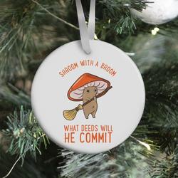 Movie Music Shroom With a Broom Ornament Perfect And Unique Gifts For Family On Christmas Holiday