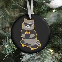 Skate Trash Raccoon Parody Ornament Perfect And Unique Gifts For Family On Christmas Holiday