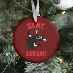 Movie Music Slay, Scream! Ornament Perfect And Unique Gifts For Family On Christmas Holiday