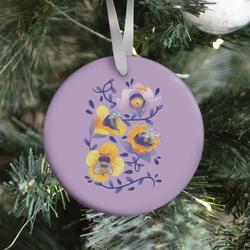 Sleepy Bumble Bee Butts Floral Ornament Perfect And Unique Gifts For Family On Christmas Holiday