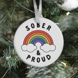 Movie Music Sober And Proud Ornament Perfect And Unique Gifts For Family On Christmas Holiday