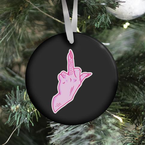 Sophisticated Middle Finger Ornament Perfect And Unique Gifts For Family On Christmas Holiday