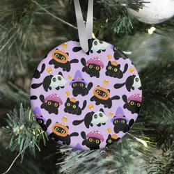 Spooky Black Cats Pattern Ornament Perfect And Unique Gifts For Family On Christmas Holiday