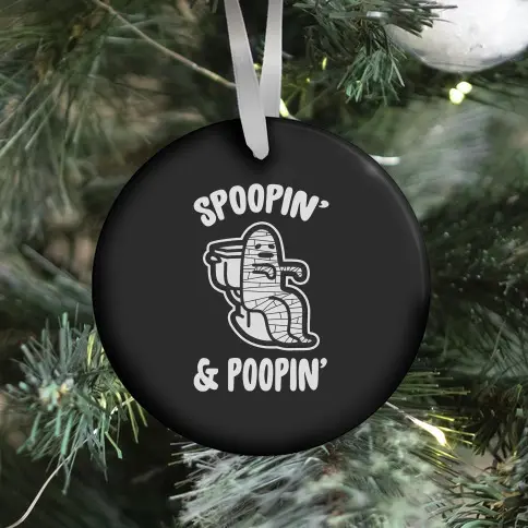 Movie Music Spoopin' & Poopin' Ornament Perfect And Unique Gifts For Family On Christmas Holiday