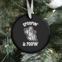 Movie Music Spoopin' & Poopin' Ornament Perfect And Unique Gifts For Family On Christmas Holiday