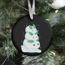 Movie Music Stacked Snow Bunnies Ornament Perfect And Unique Gifts For Family On Christmas Holiday