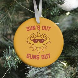 Movie Music Sun's Out Guns Out Ornament Perfect And Unique Gifts For Family On Christmas Holiday