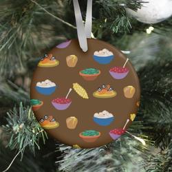 Thanksgiving Sides Pattern Ornament Perfect And Unique Gifts For Family On Christmas Holiday