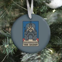The Daddy Tarot Card Parody Ornament Perfect And Unique Gifts For Family On Christmas Holiday