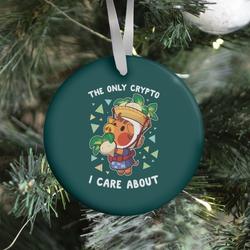 The Only Crypto I Care About Ornament Perfect And Unique Gifts For Family On Christmas Holiday