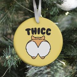 Movie Music Thicc Corgi Butt Parody Ornament Perfect And Unique Gifts For Family On Christmas Holiday