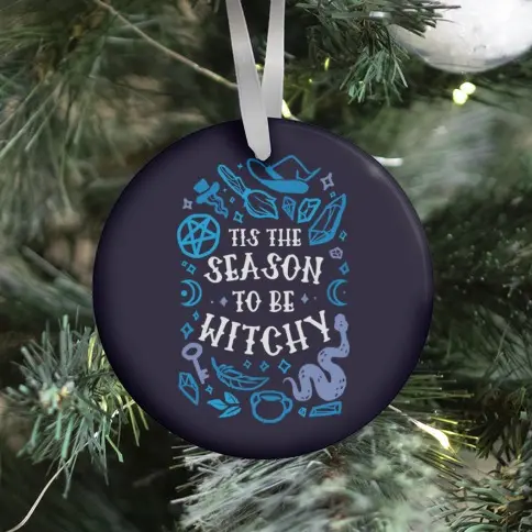 Tis The Season To Be Witchy Ornament Perfect And Unique Gifts For Family On Christmas Holiday