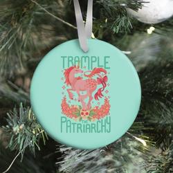 Movie Music Trample The Patriarchy Ornament Perfect And Unique Gifts For Family On Christmas Holiday