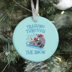 Trashing Through The Snow Ornament Perfect And Unique Gifts For Family On Christmas Holiday