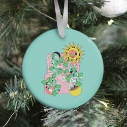 Movie Music Trippy Sunflower Shower Ornament Perfect And Unique Gifts For Family On Christmas Holiday
