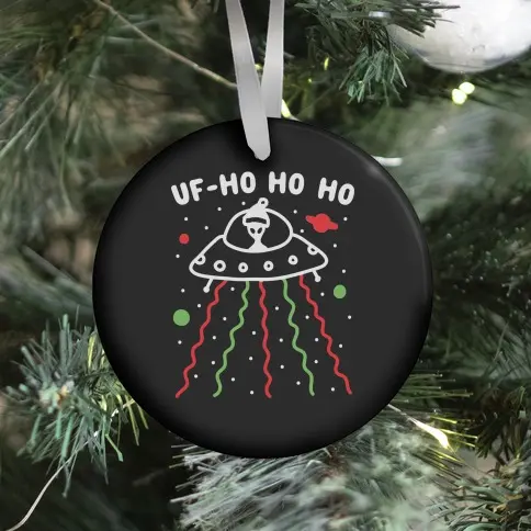Movie Music UF-Ho Ho Ho Santa Alien Ornament Perfect And Unique Gifts For Family On Christmas Holiday