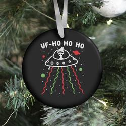 Movie Music UF-Ho Ho Ho Santa Alien Ornament Perfect And Unique Gifts For Family On Christmas Holiday