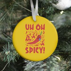 Uh Oh Spicy Pepper Parody Ornament Perfect And Unique Gifts For Family On Christmas Holiday