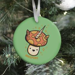 Unispore Unicorn Mushroom Ornament Perfect And Unique Gifts For Family On Christmas Holiday