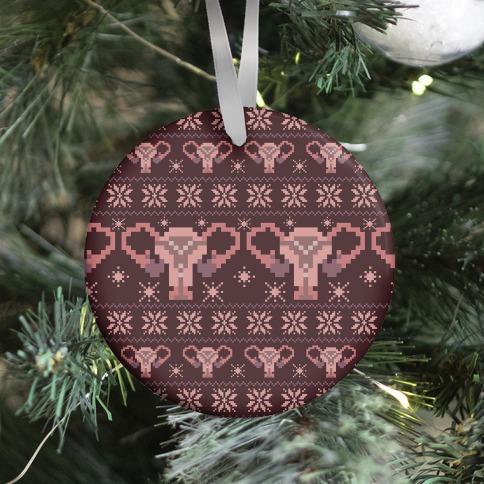 Movie Music Uterus Sweater Pattern Ornament Perfect And Unique Gifts For Family On Christmas Holiday