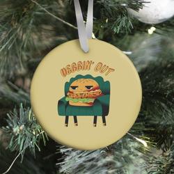 Veggin' Out Veggie Burger Ornament Perfect And Unique Gifts For Family On Christmas Holiday
