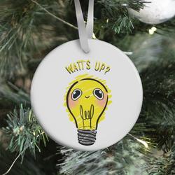 Movie Music Watt's Up? Ornament Perfect And Unique Gifts For Family On Christmas Holiday Birthday