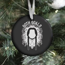 Wednesday Addams Goth Goals Ornament Perfect And Unique Gifts For Family On Christmas Holiday