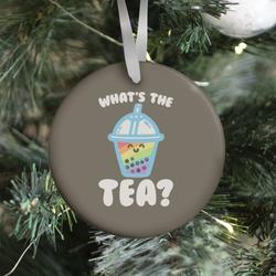 What's The Tea Bubble Tea Ornament Perfect And Unique Gifts For Family On Christmas Holiday