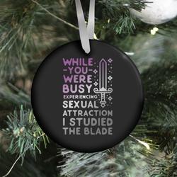 While You Were Busy Experiencing Sexual Attraction Ornament Perfect And Unique Gifts For Family On Christmas